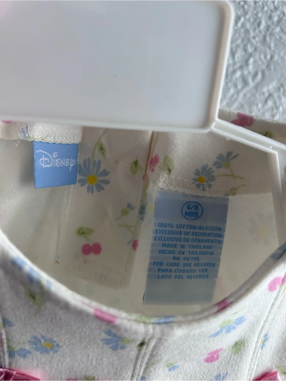 HTF Disney Once Upon a Memory Kohl’s Mickey & Minnie Floral Bubble Romper Hat